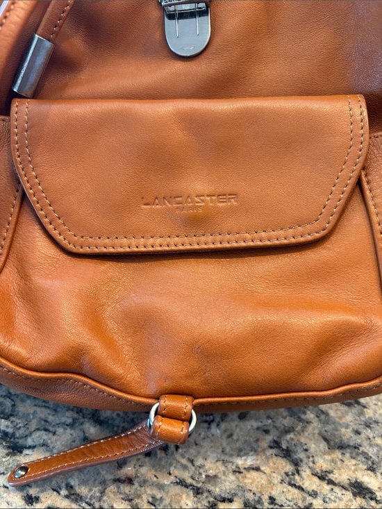 Lancaster Paris Soft Vintage Nova Full-Grain Cowhide Leather Backpack Cognac main image 16